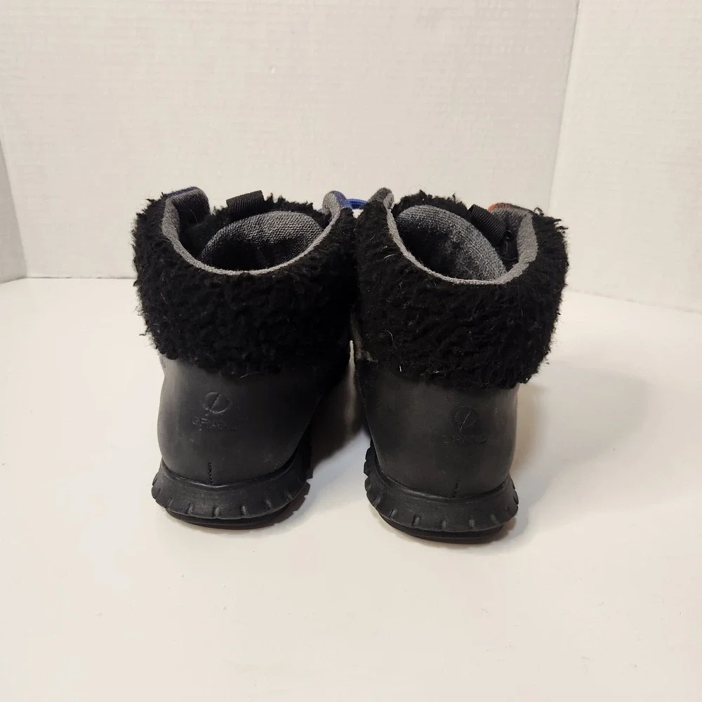 Cole Haan Womens‎ ZEROGRAND Hiker Boot Blue Plaid Womens Size 8B